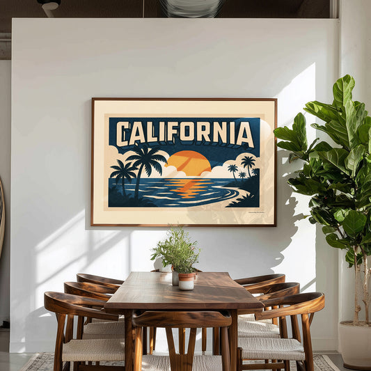 California Retro Print