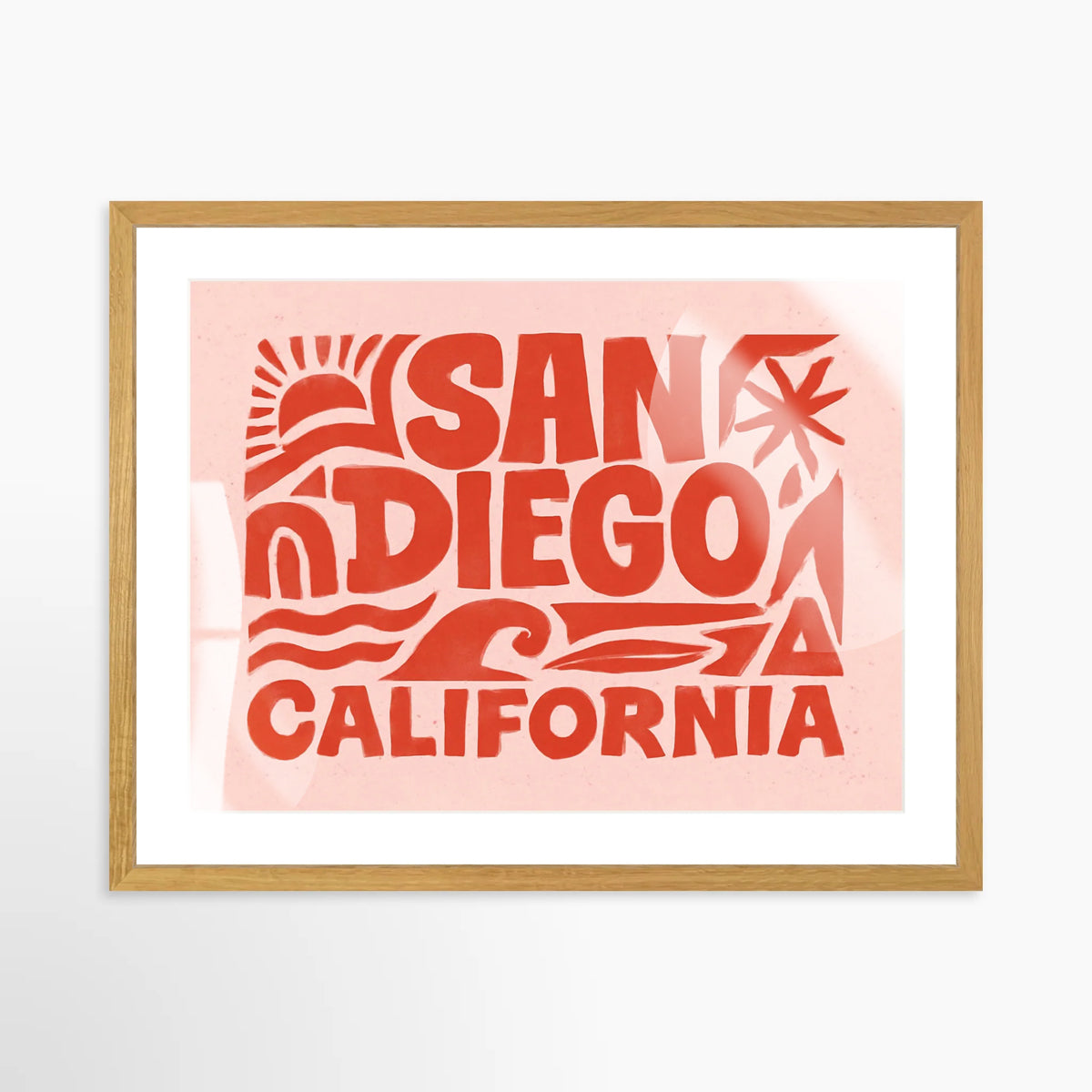 Abstract San Diego Print