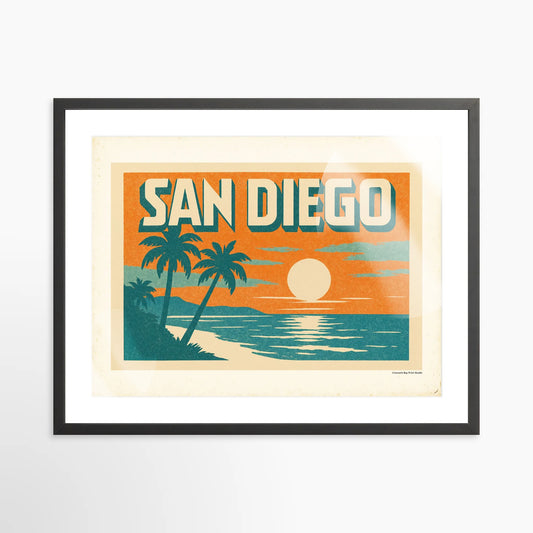Retro San Diego Print