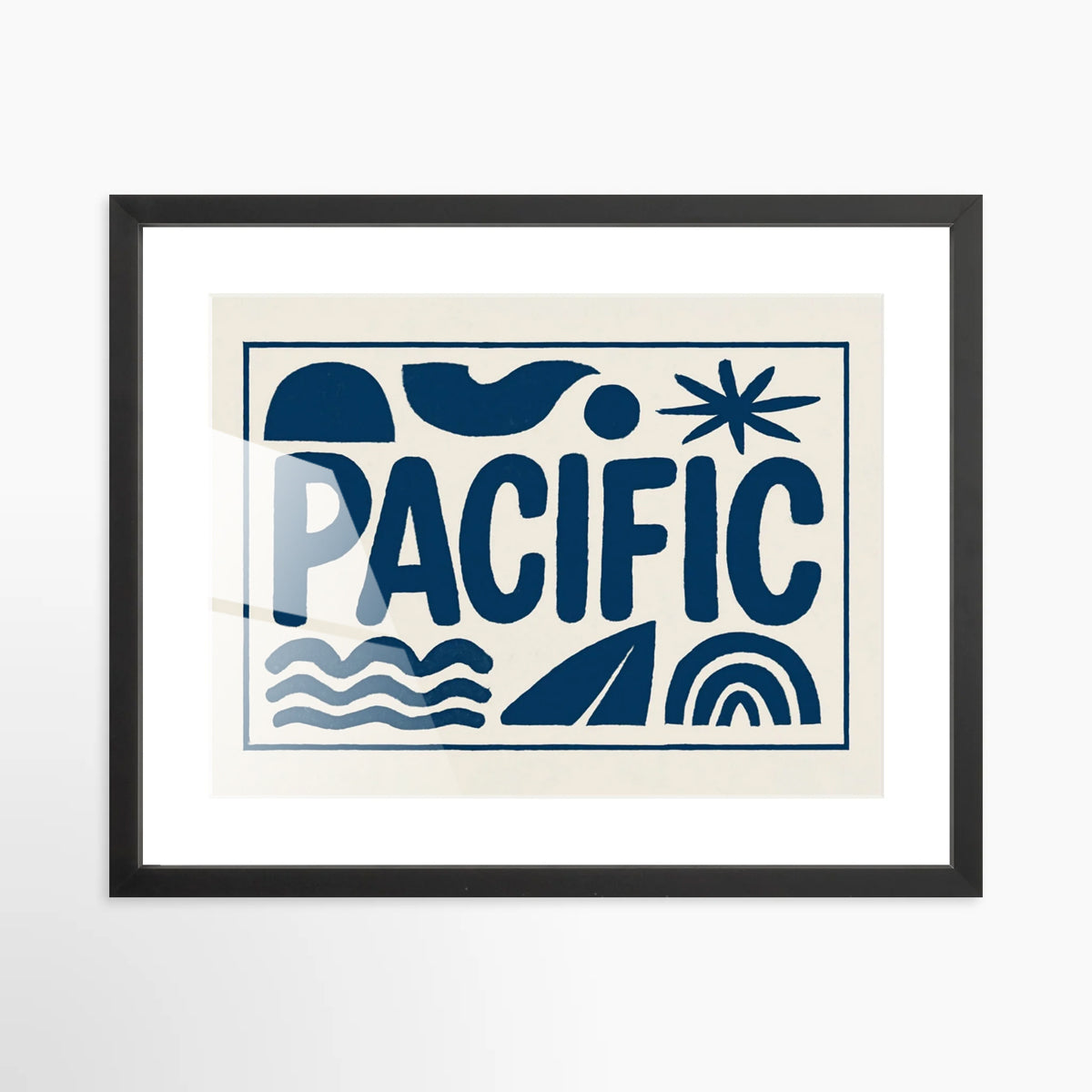 Abstract Pacific Type Print