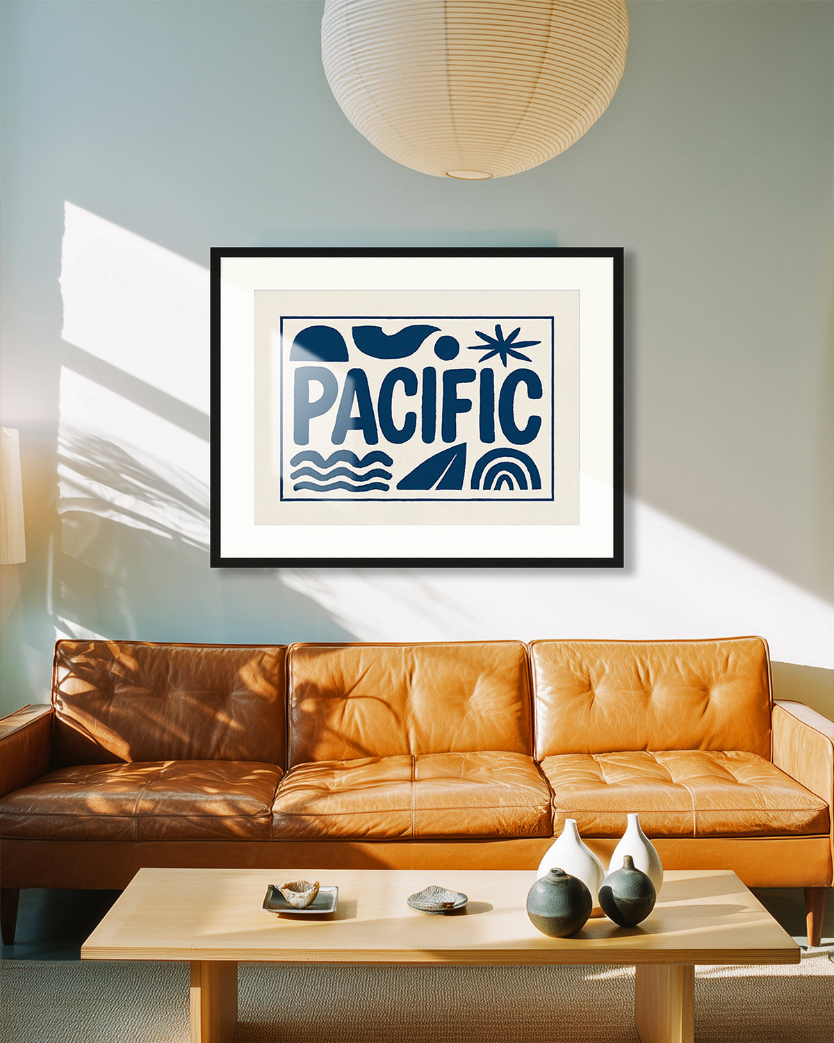 Abstract Pacific Type Print
