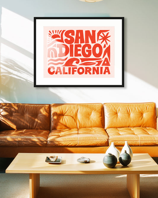 Abstract San Diego Print