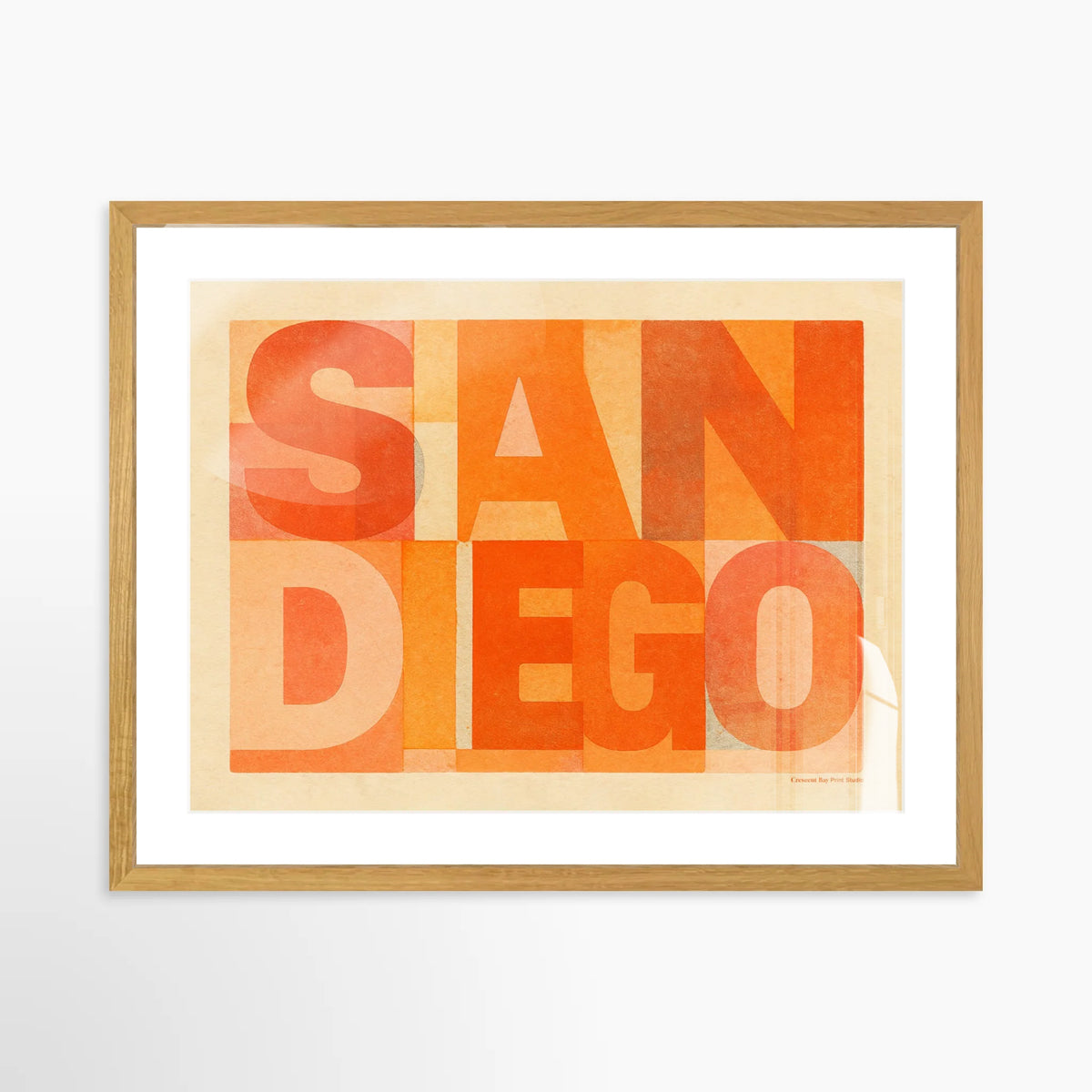 San Diego Block Print
