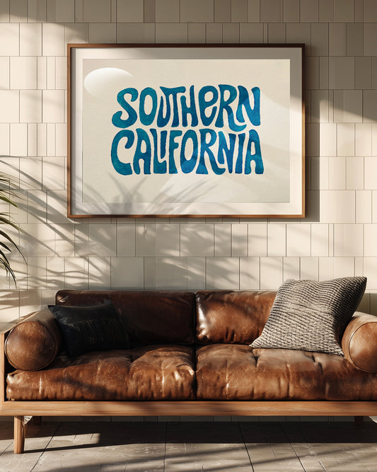 Southern California Typography Print