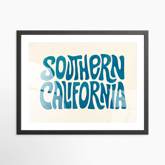 Southern California Typography Print