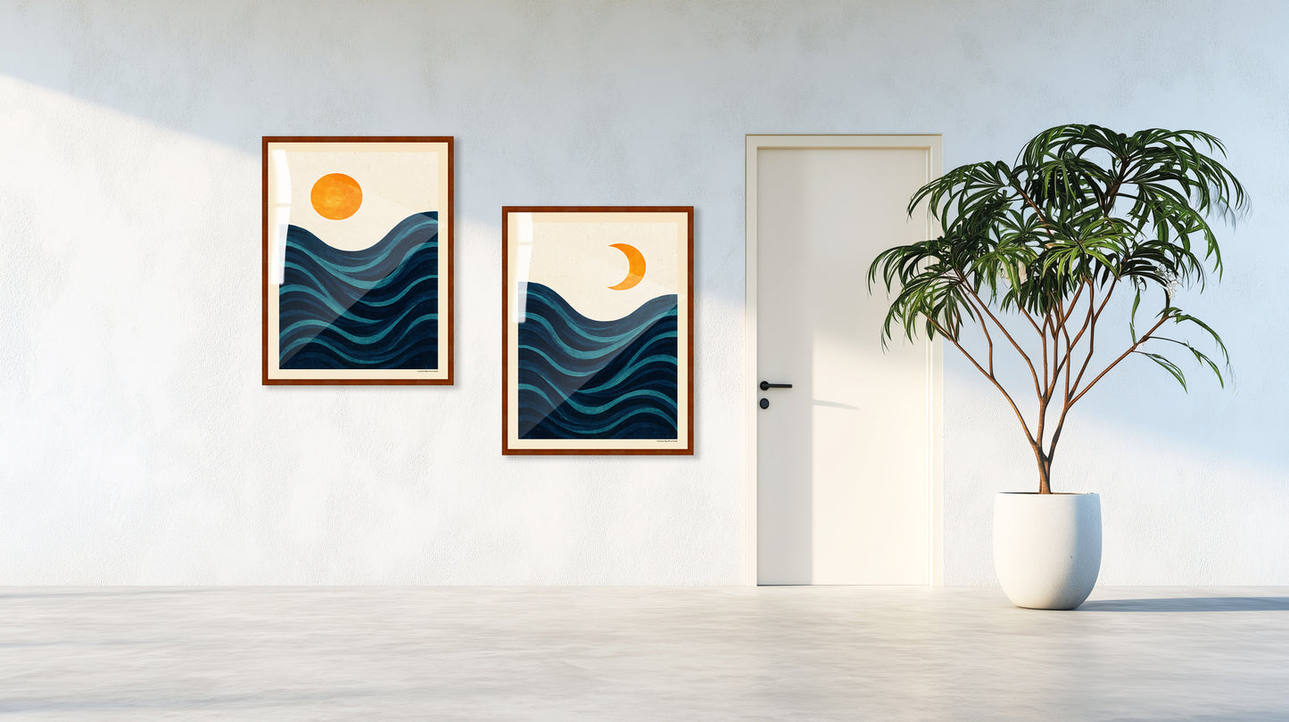 The Rising Sun at Sea